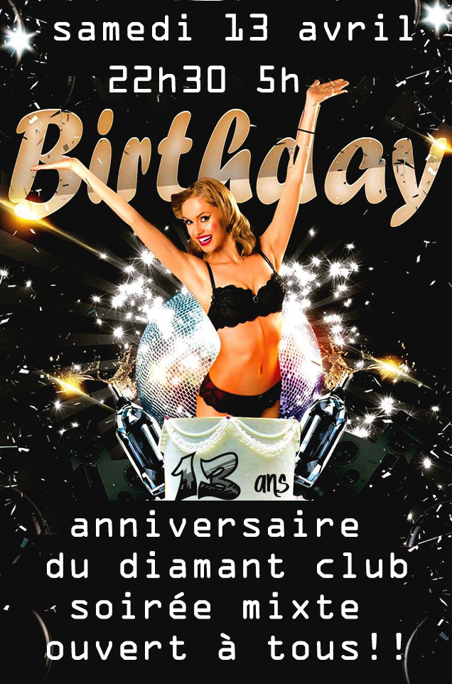 anniversaire du diamant 13 ans déjà ! - Diamant Libertin