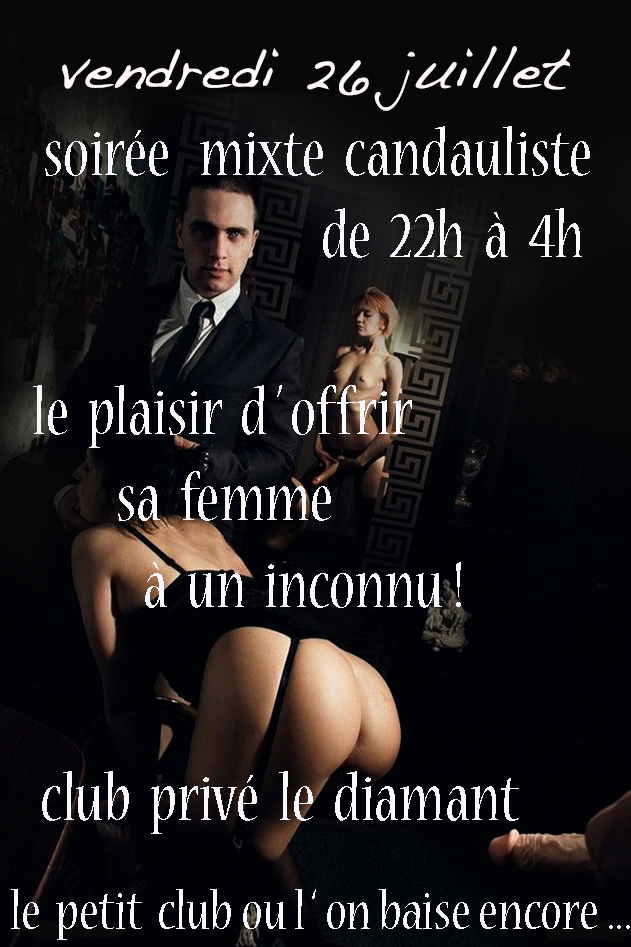 soirée mixte candaulisme trio - Diamant Libertin